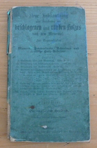 Alt buch neue - buch, kubikrechnung