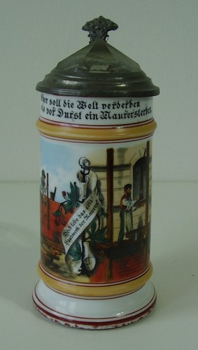 Antiker handwerker bierkrug - antiker,