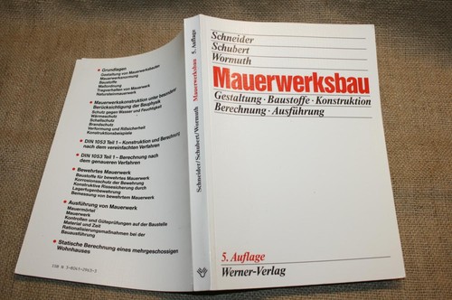 Fachbuch maurer hausbau - fachbuch, mauern