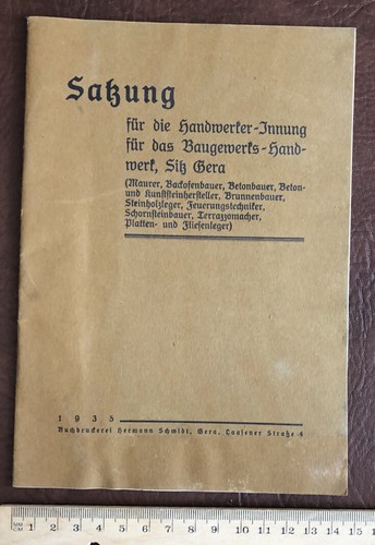 Handwerk 1935 maurer - handwerk,