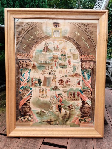 Altes bild wandbild freimaurer - altes,