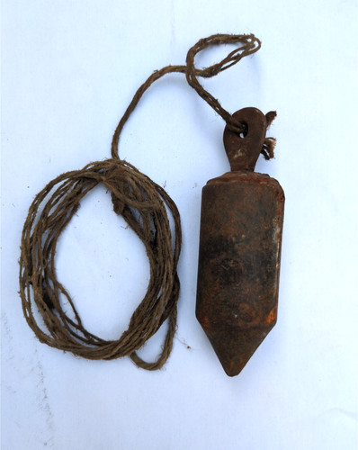 Altes senklot maurerlot mit - -,