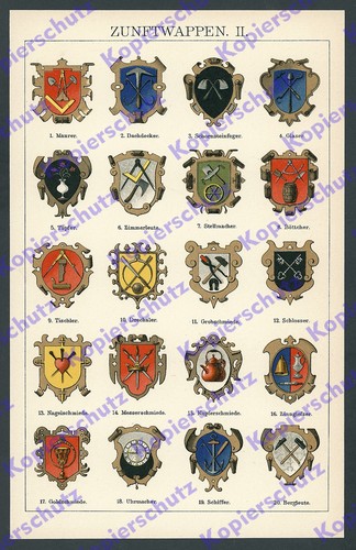 Zünfte wappen handwerk alte - wappen,